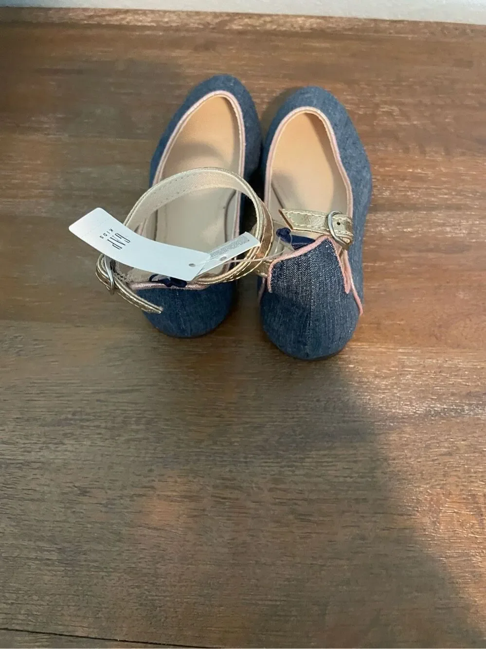 NEW Gap denim colored dress shoes. Size toddler 12